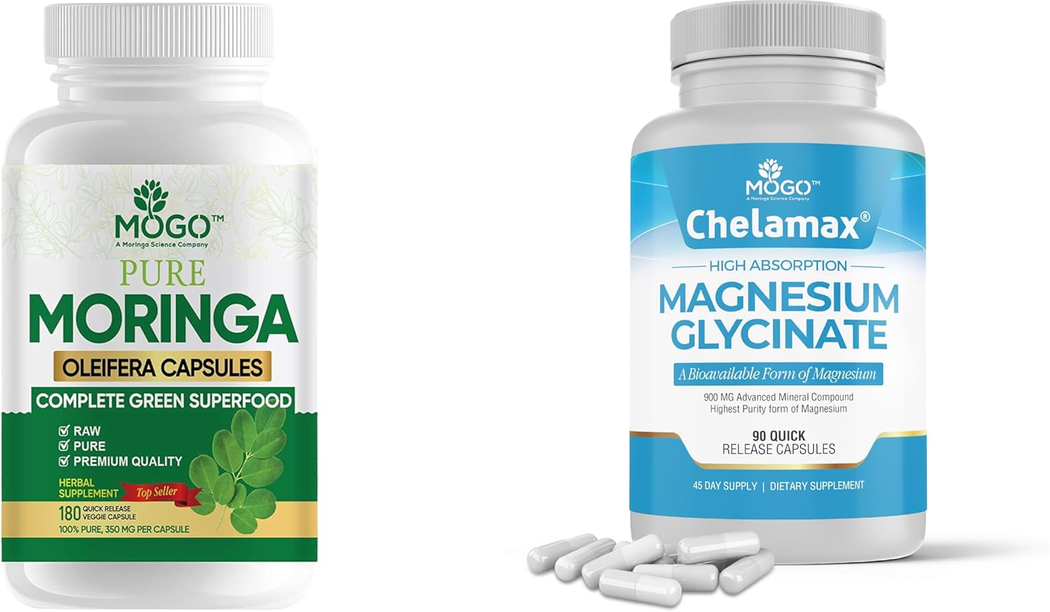 MOGO Moringa and Magnesium - Superfood + Better Mineral