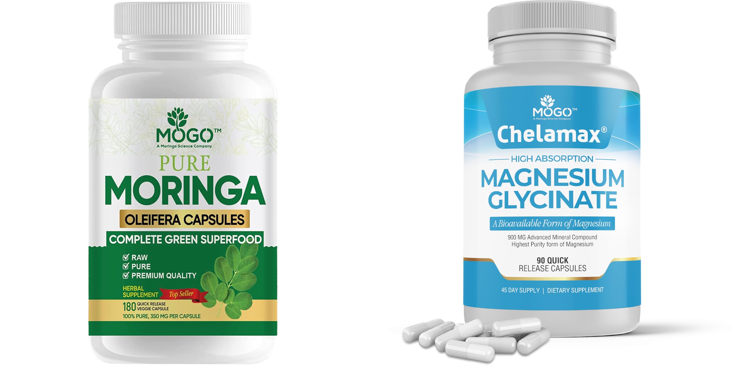 MOGO Moringa and Magnesium - Superfood + Better Mineral