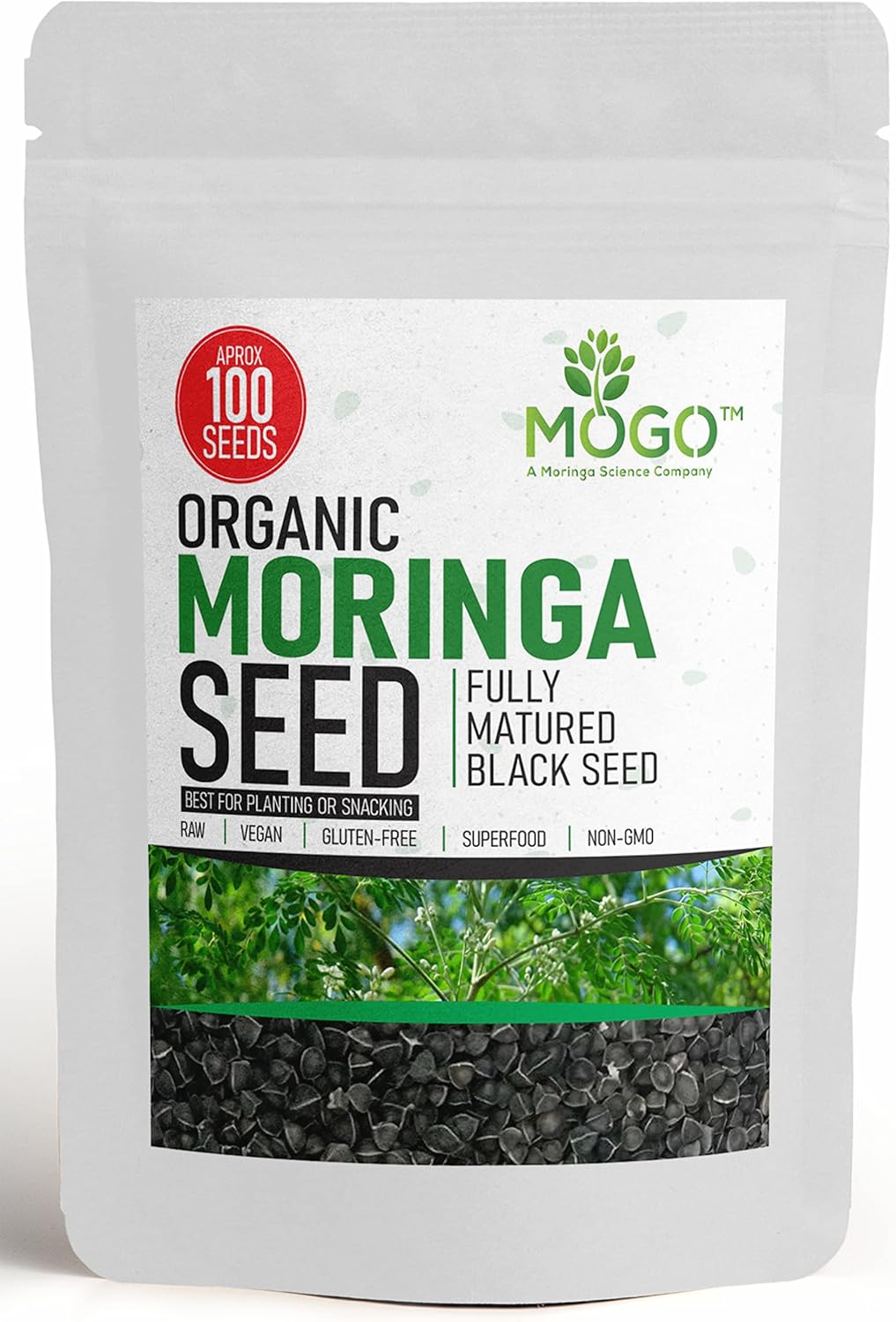 100+ Organic Moringa Seeds