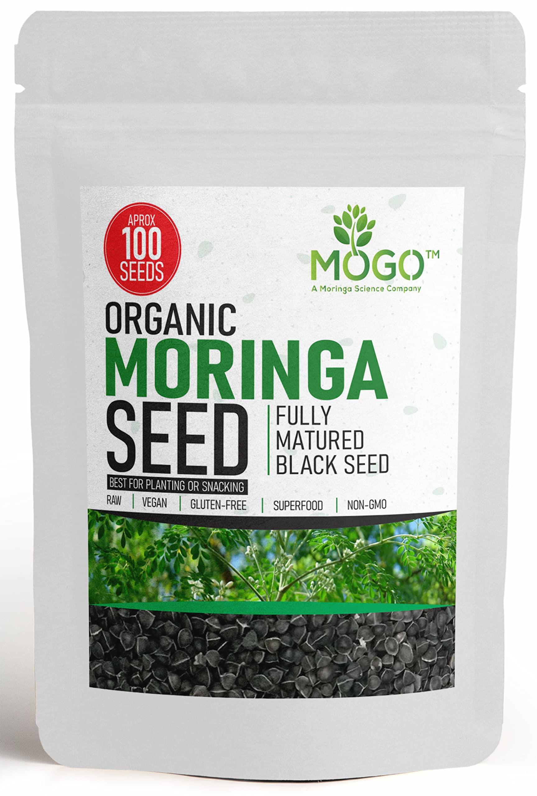 100+ Organic Moringa Seeds